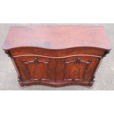 Viktorianisches antikes Mahagoni Sideboard englisch ca 1850