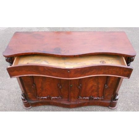 Viktorianisches antikes Mahagoni Sideboard englisch ca 1850