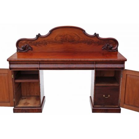 Viktorianisches antikes Mahagoni Sideboad britisch ca 1850