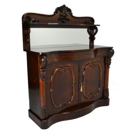 Viktorianisches antikes Palisander Sideboard ca 1860