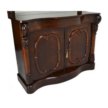 Viktorianisches antikes Palisander Sideboard ca 1860