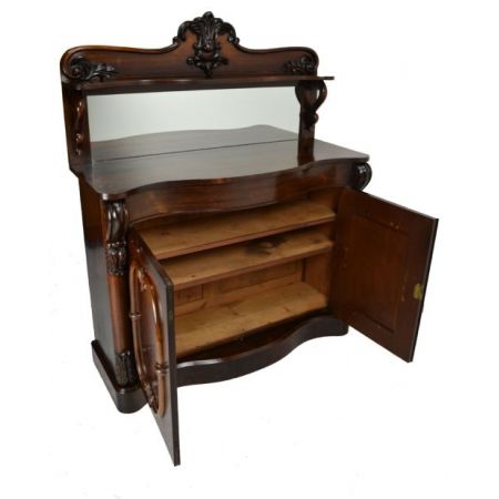 Viktorianisches antikes Palisander Sideboard ca 1860