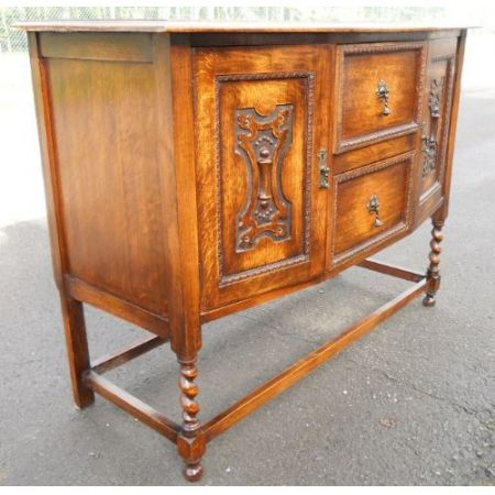 Antikes britisches Eichen Sideboard ca 1920