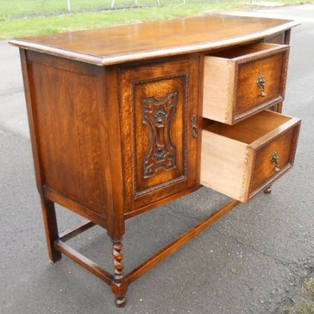 Antikes britisches Eichen Sideboard ca 1920