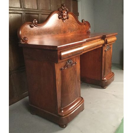 Britisches antikes Mahagoni Sideboard viktorianisch ca 1850