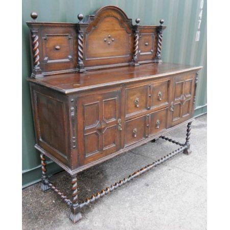 Antikes britisches Eichen Sideboard ca 1920