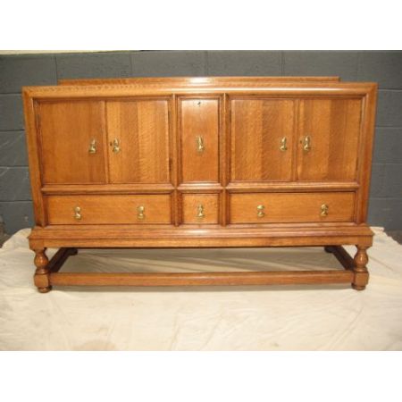 Antikes britisches Eichen Sideboard ca 1920