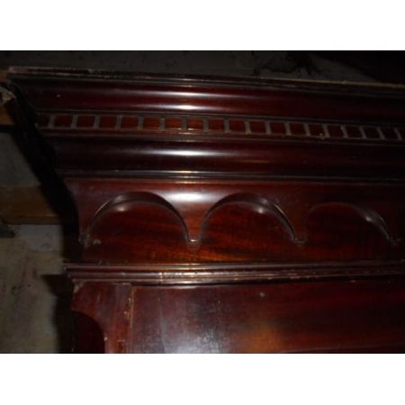 Antiker britischer Kleiderschrank Massivholz ca 1890