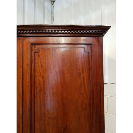 Edwardianischer antiker Mahagoni Kleiderschrank ca 1900