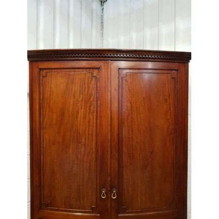 Edwardianischer antiker Mahagoni Kleiderschrank ca 1900
