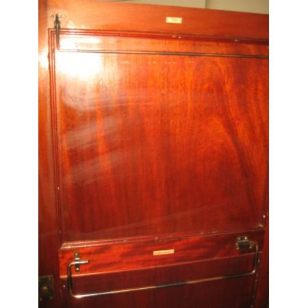 Englischer edwardianischer Mahagoni Kleiderschrank antik ca 1920