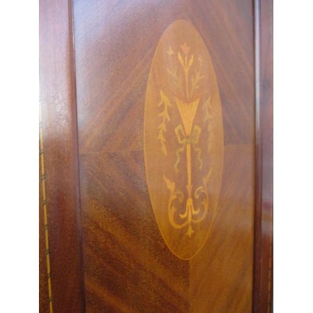 Edwardianischer antiker Mahagoni Kleiderschrank englisch ca 1890