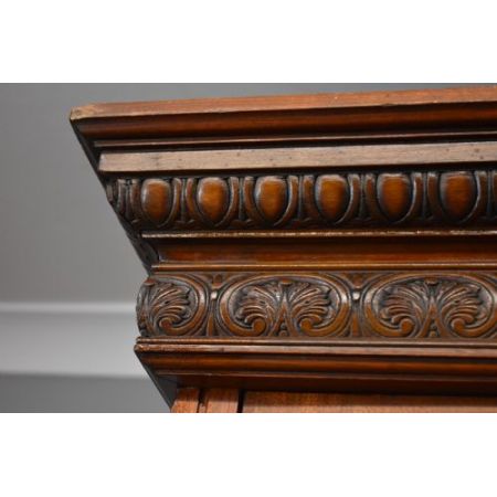 Antiker viktorianischer Nussbaum Kleiderschrank britisch ca 1860