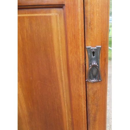 Edwardianischer antiker Mahagoni Kleiderschrank englisch ca 1900