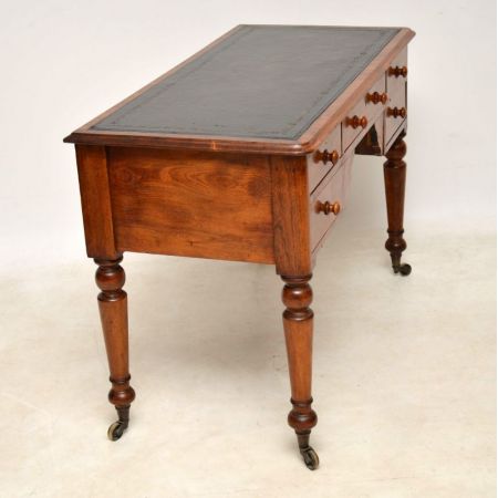 Englischer antiker Birken Schreibtisch viktorianisch ca 1850