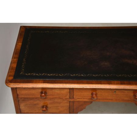 Englischer antiker Birken Schreibtisch viktorianisch ca 1850