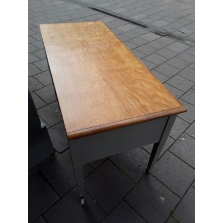 Antiker französischer Vintage Schreibtisch Massivholz ca 1890