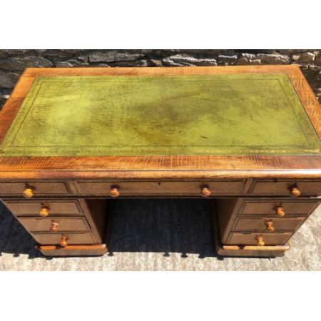 Original antiker Eichen Schreibtisch britisch ca 1900