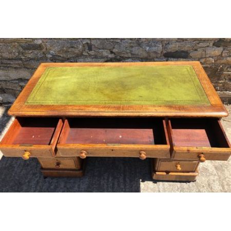 Original antiker Eichen Schreibtisch britisch ca 1900