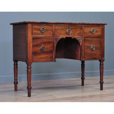 Antiker viktorianischer Mahagonischreibtisch ende 19 Jahrhundert