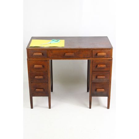 Art Deco Eichen Kinderschreibtisch antik ca 1930