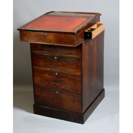 Regency Palisander Davenport Schreibtisch antik ca 1800