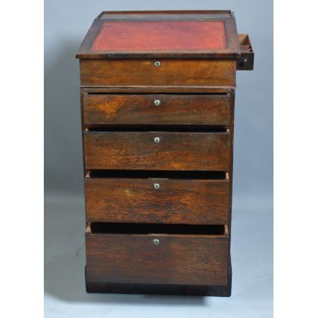 Regency Palisander Davenport Schreibtisch antik ca 1800