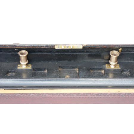 Viktorianischer Mahagoni campaign Schreibtisch antik ca 1880