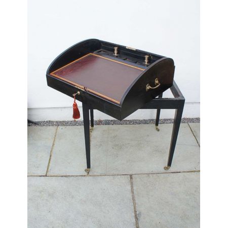 Viktorianischer Mahagoni campaign Schreibtisch antik ca 1880