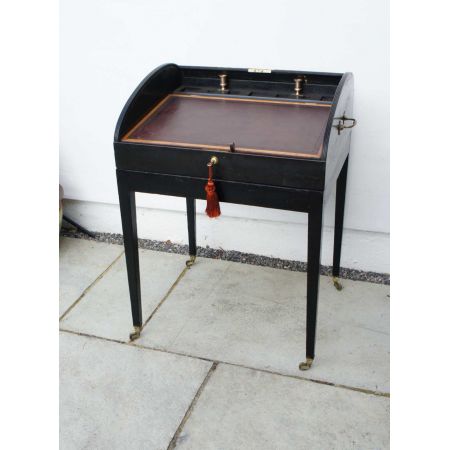 Viktorianischer Mahagoni campaign Schreibtisch antik ca 1880