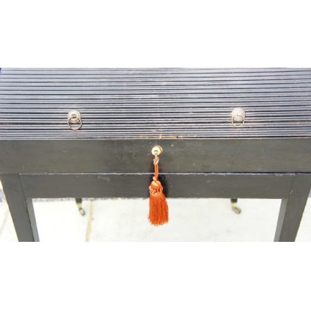 Viktorianischer Mahagoni campaign Schreibtisch antik ca 1880