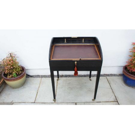 Viktorianischer Mahagoni campaign Schreibtisch antik ca 1880