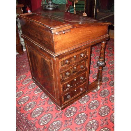 Viktorianischer Palisander Davenport Schreibtisch antik ca 1850