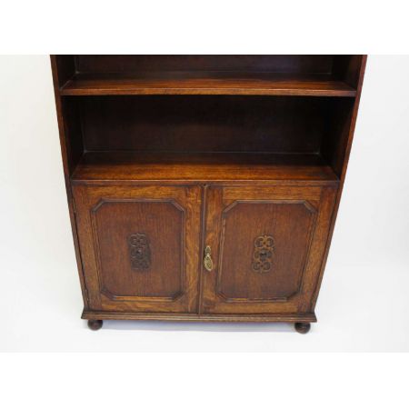 Edwardianisches Eichenbücherregal antik ca 1920