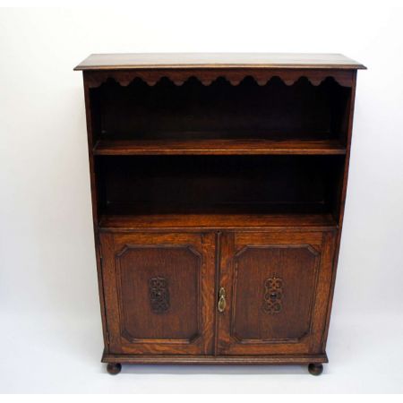 Edwardianisches Eichenbücherregal antik ca 1920