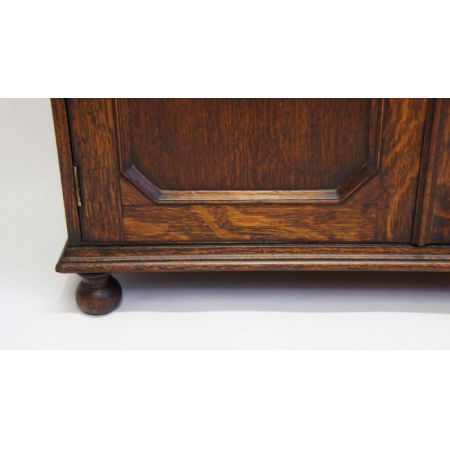 Edwardianisches Eichenbücherregal antik ca 1920