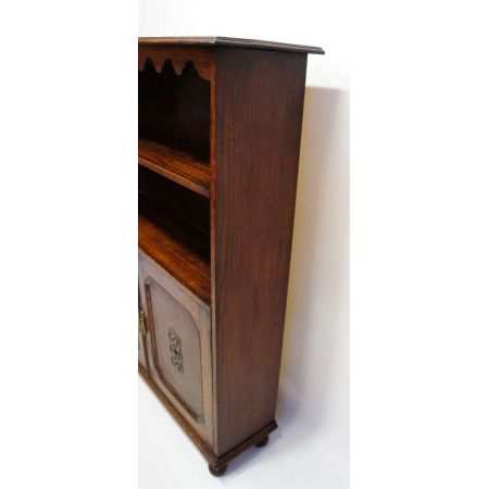 Edwardianisches Eichenbücherregal antik ca 1920