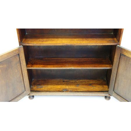 Edwardianisches Eichenbücherregal antik ca 1920