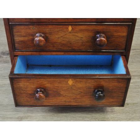 Viktorianischer Miniaturbücherschrank Mahagoni antik ca 1850