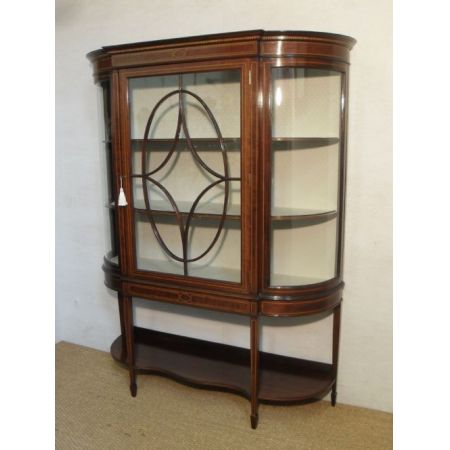 Edwardianische Mahagoni Vitrine antik ca 1900