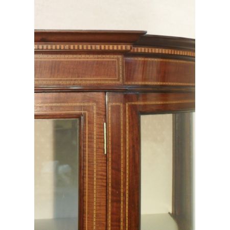 Edwardianische Mahagoni Vitrine antik ca 1900