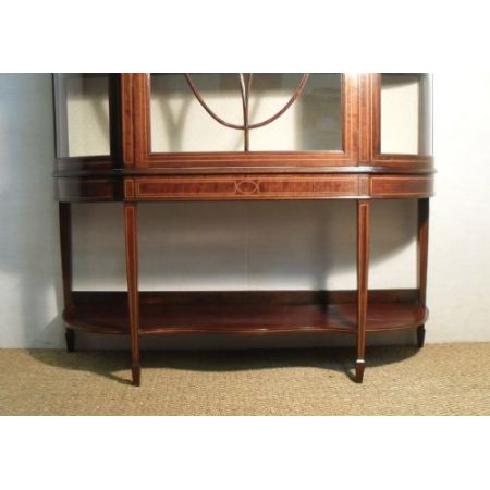 Edwardianische Mahagoni Vitrine antik ca 1900