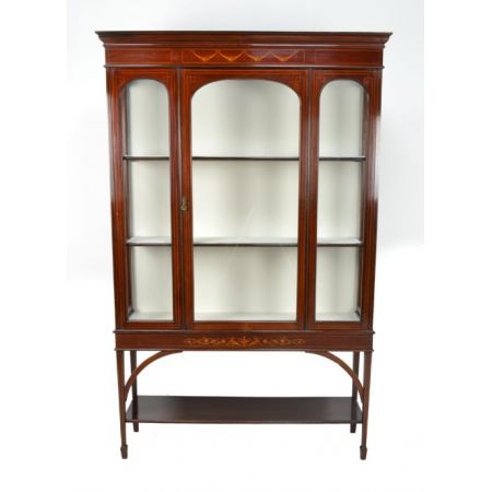 Antike Mahagoni Vitrine britisch ca 1890