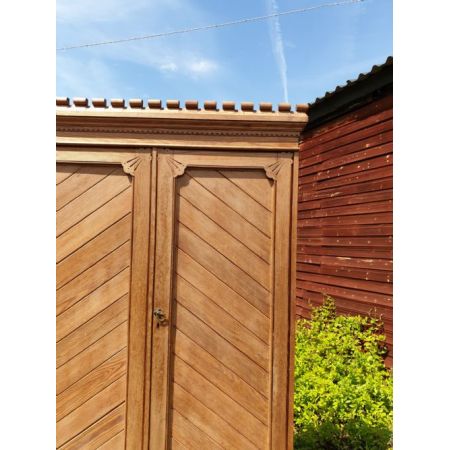 Antiker Britischer Kiefer Kleiderschrank ca 1880