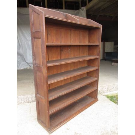 Antikes Massivholz Bücherregal Eiche 19. Jahrhundert