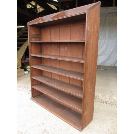 Antikes Massivholz Bücherregal Eiche 19. Jahrhundert