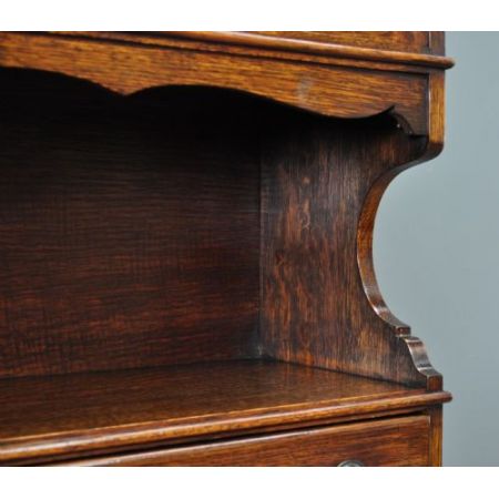 Massivholz Bücherschrank Eichenholz antik ca 1920