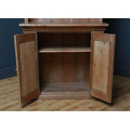 Viktorianischer Kiefernholz Bücherschrank antik ca 1880