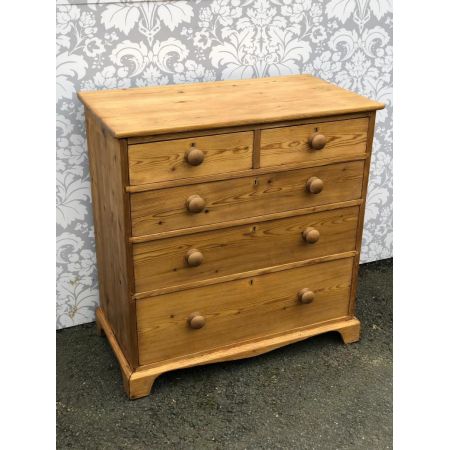 Viktorianische Kiefernholz Kommode antik ca 1870