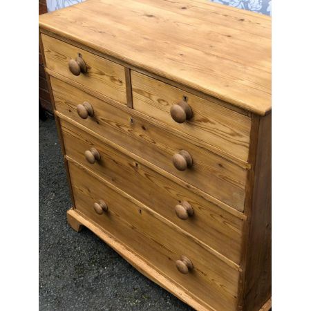 Viktorianische Kiefernholz Kommode antik ca 1870